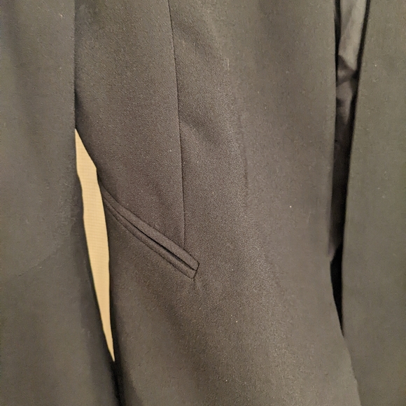 Black Zara open front blazer flare sleeves Medium - Picture 4 of 6